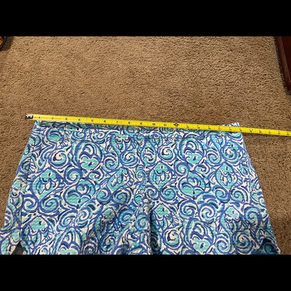 Lilly Pulitzer Adie Short Chasing Tail Blue Women’s Size 12 Pockets 3.5” Inseam - Picture 7 of 13